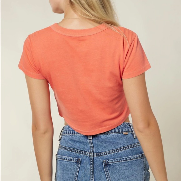 ✅✅🌷O’NEILL CREW TEAM CROP TEE in Watermelon - Picture 3 of 9